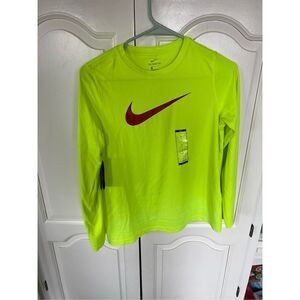 Brand new with tag Nike Dri-Fit Neon Green Longsleeve Shirt